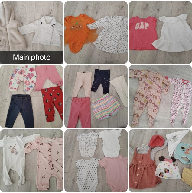 Enorme pacchetto vestiti bambina 0-3 mesi 30 articoli inc SUCCESSIVO, Gap, mintini bambino #2