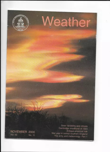 'Wetter' Magazin herausgegeben von der Royal Meteorological Society November 2000