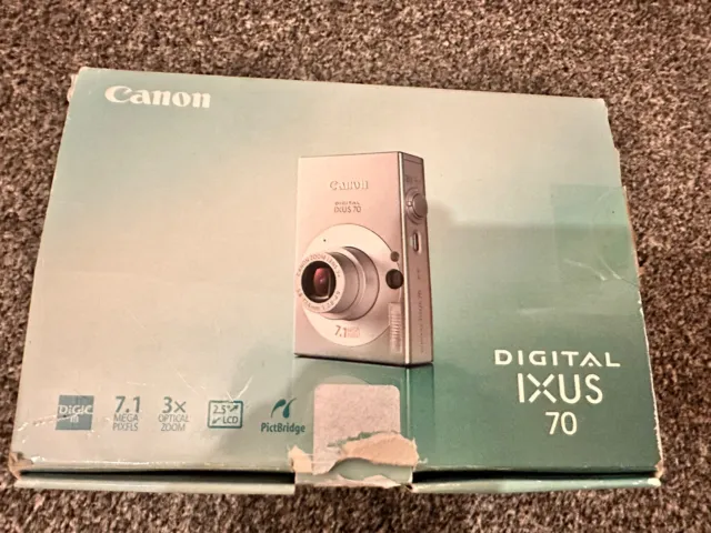 Canon PowerShot SD1000 IXUS 70 7.1MP Compact Digital Camera Silver Tested