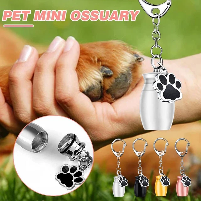 Small Pet Urn Cremation Urns Stainless Steel Memorial CO4 Urns W8 For Dog E5M0