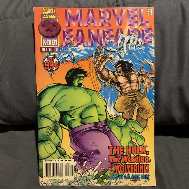 Marvel Fanfare #2 NM- Marvel Comics 1996 Wolverine vs. Hulk vs. Wendigo