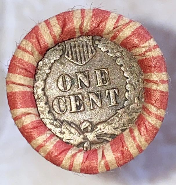 1 US Lincoln Wheat Cent Penny Roll 1920/Indian Head Tails (50 Coins) Old Vintage 2