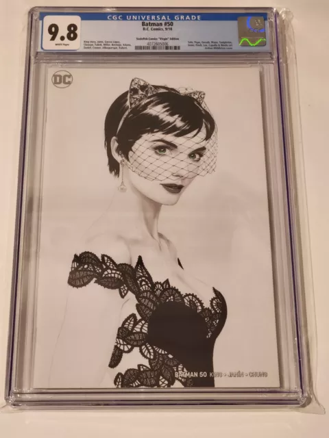 Batman #50,  CGC 9.8 - Ssalefish Comics Joshua Middleton Virgin Cover