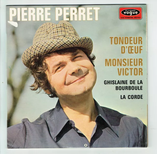 Pierre Perret Vinilo 45 RPM EP Cortadora Huevo -señor Victor -ghislaine