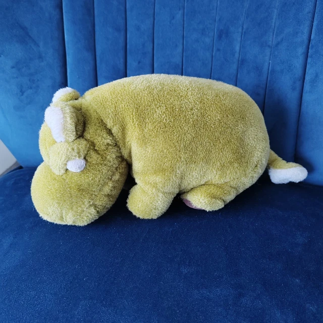 VINTAGE MERRYTHOUGHT HIPPO Hippopotamus Green Soft Toy 10" £29.99