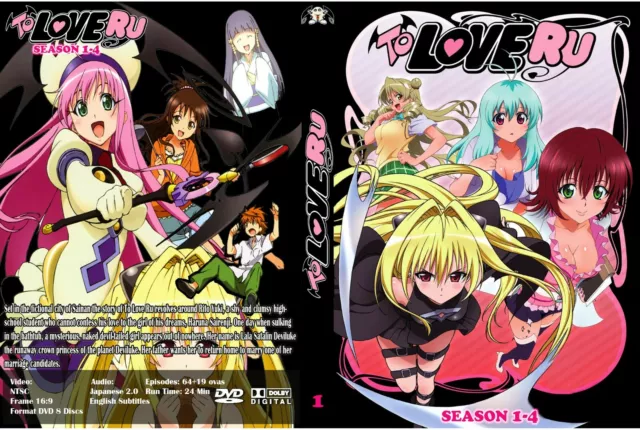 DVD Anime Uncensored To Love Ru Complete Season 1+2+3+4 (1-64 End)
