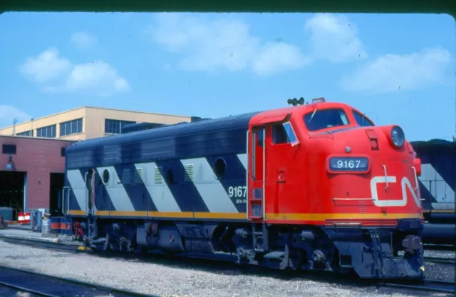 CNR 9167 F-7au, Edmonton, AB, 06/82; Kodachrome Original