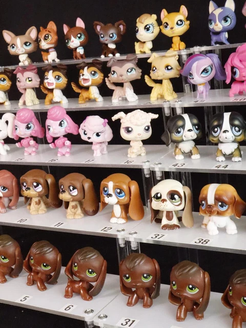 Lot De 3 Figurines Littlest Pet Shop - Chiens 1458, 2487, 1866 - LPS Hasbro Occasion