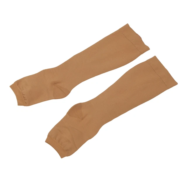 (XXL)Compression Socks Calf Knee High Open Toe Stocking Mid Tube For Sequential