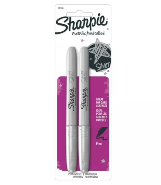 Sharpie 2173pp Peel-Off China Markers, Black, 2-Count