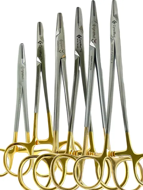 German T/C Mayo Hegar Needle Holder with Tungsten Carbide tip Surgical Dental