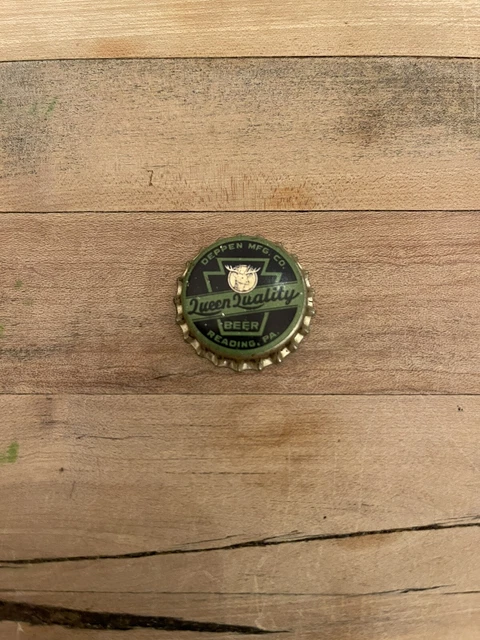 Queen Quality Beer Bottle Cap Reading, Pa Tax Seal Keystone 1945-51 Unused Cork