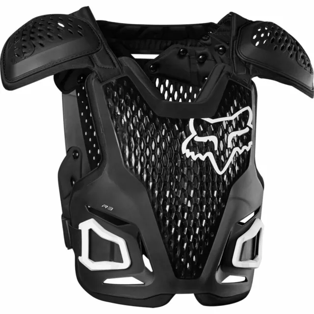 Fox Racing Youth R3 Chest Protector Guard/Deflector Black White Black/Pink 24811