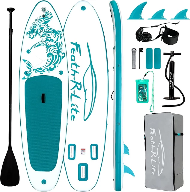 Marcello Paddle Gonfiabile Ultraleggera - 330x83x15 Cm, 8,1 Kg, Zaino E Pompa Inclusi, Fino A 150 Kg, Per Principianti E Esperti