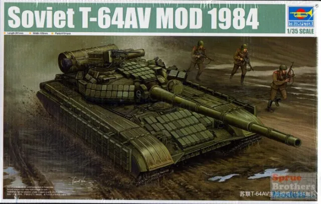 TRP01580 1:35 Trumpeter Soviet T-64AV Mod 1984 Tank