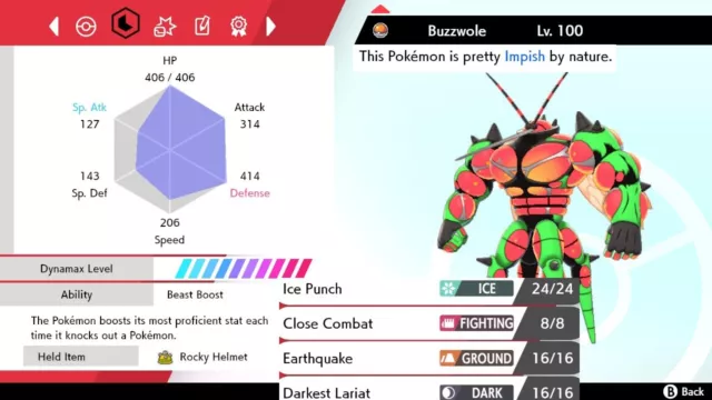 ULTRA SHINY 6IV BUZZWOLE, Pokemon Sword and Shield, MAX STATS Fast  Delivery