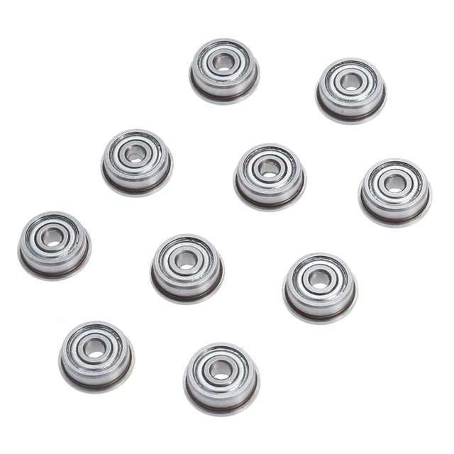 10 pz Cuscinetti a sfera flangia micro acciaio F623ZZ con 3x10x4 mm
