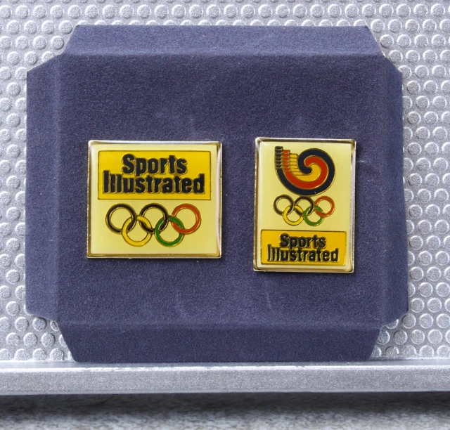 VINTAGE SPORTS ILLUSTRATED Pins Seoul 1988 Olympic Games Two Pin Set
