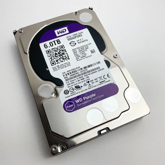 WD Purple 6TB HDD WD60PURZ 2018 WESTERN DIGITAL PURPLE