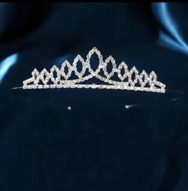 Crystal Wedding Tiaras Queen Princess Crown Bride Hair Accessories Rhinestone