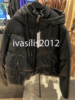 ZARA NEW WOMAN Faux Leather Puffer 