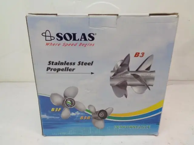 Brand New Solas B3 Stainless Steel 26-Pitch Propeller 1654-155-26 R35