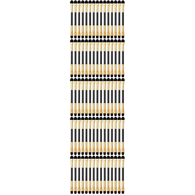 75 Stcs Doppelköpfige Lidschattenbürsten Kosmetische Augenbürsten Lidschatten 4
