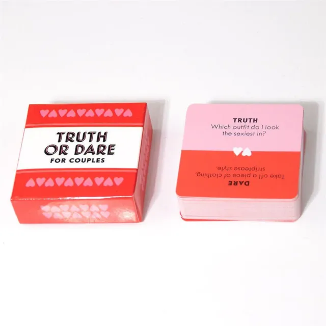 UK Adults Truth Or Dare Card Game Couples Lovers Paper Cards Funny Board Game