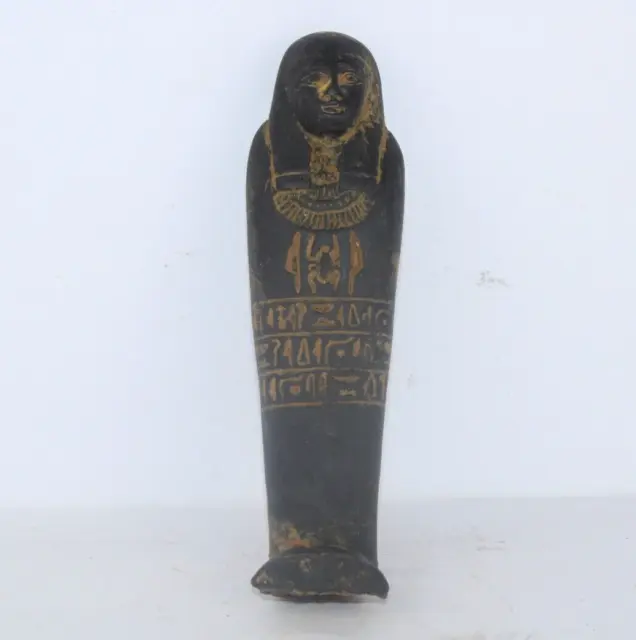 RARE PHAROH ANTIGUO EGIPCIO ANTIGUO Ushabti Shabti Estatua Historia de...