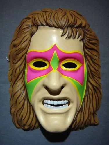 The Ultimate Warrior Wwe Child Adult New Fancy Dress Up Wrestling Mask Costume