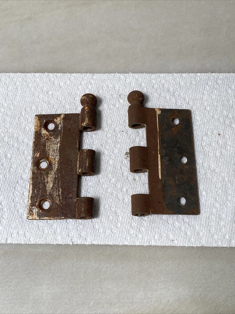 Vintage Rusty Door Hinges 3.25”