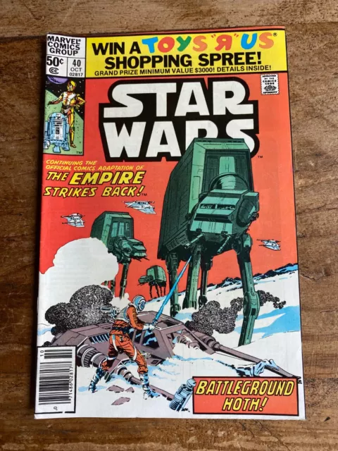 STAR WARS #40 MARVEL COMICS 1980 NEWSSTAND 1st Team Appearance Rogue Squadron 4