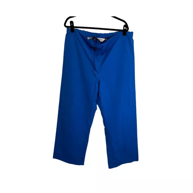 10X GORETEX RAINWEAR Blue Pull On Pants Bungee Cord Elastic Adjustable ...