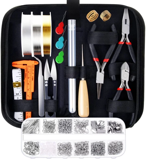 Jewelry Making Supplies Kit Tools Wires Jewelry Findings Repair Beading Pliers