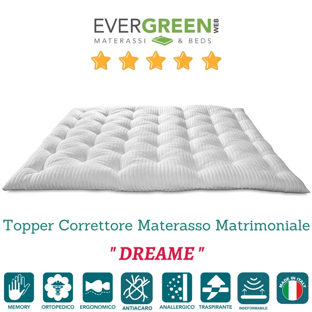 Surmatelas 160x190 / 200, Memoire de Forme Soft, doux et moelleux