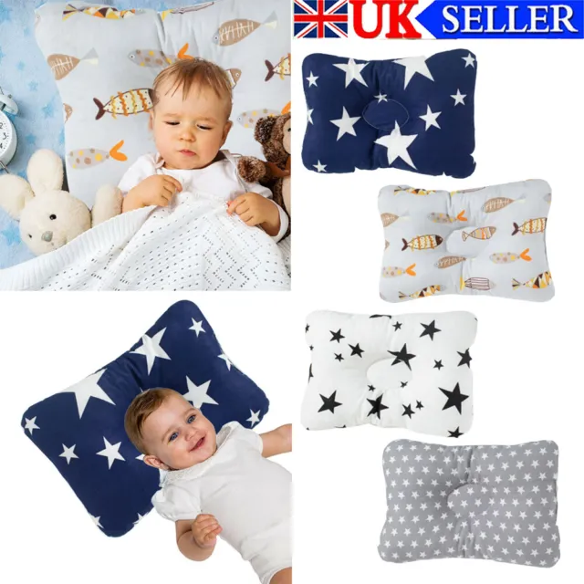 Newborn Baby Infant Cotton Pillow Positioner Shaping Cushion Prevent Flat Head