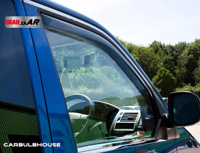 For VW Transporter T5/T6 2door VAN 2003-onwards wind deflectors 2pc TINTED