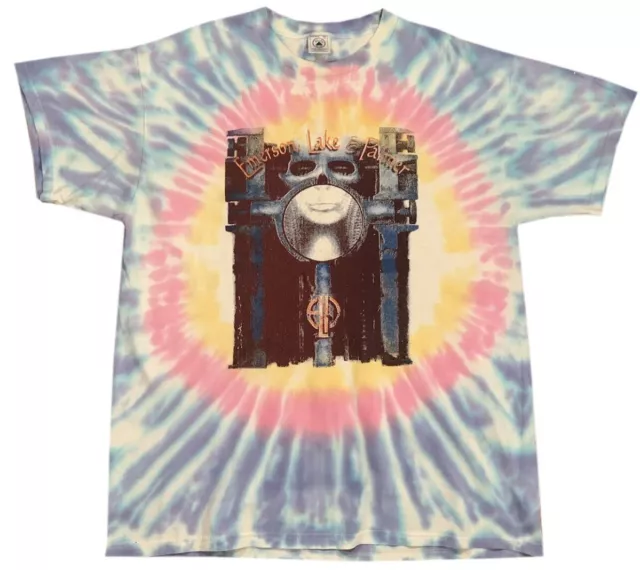 Vintage Emerson Lake Palmer 1997 World Tour Tie Dye T Shirt (Size XL)