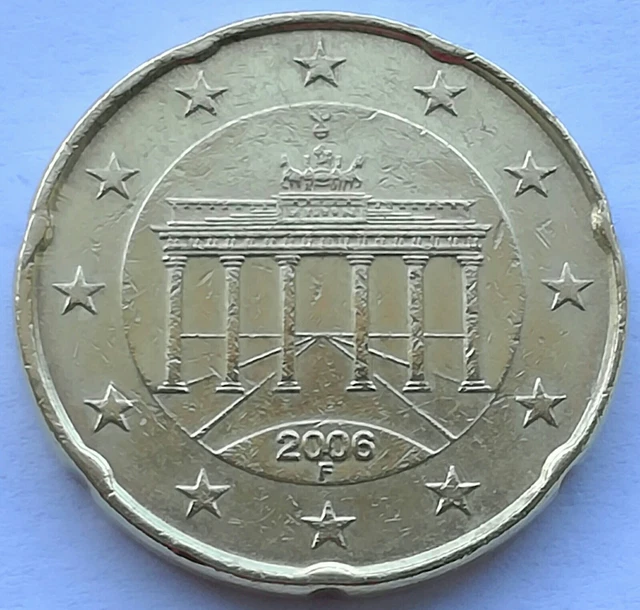 GERMANIA 20 cent 2006 zecca F Stoccarda