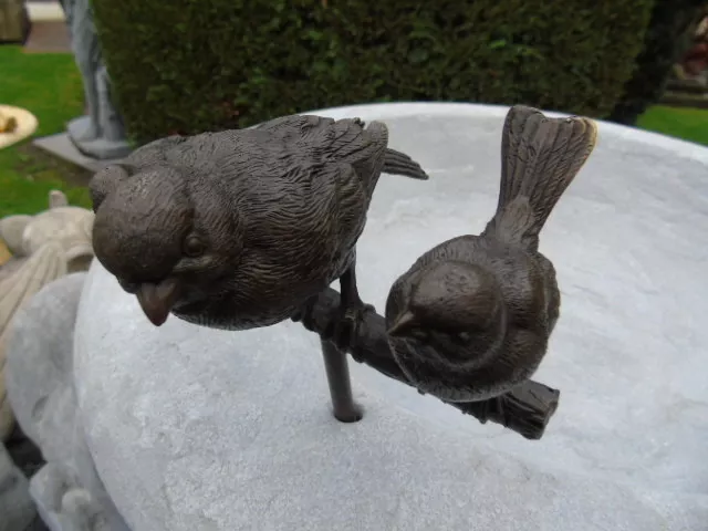 oiseau sur une branche 3 ,statue animalière en bronze signé , superbe !!! 2