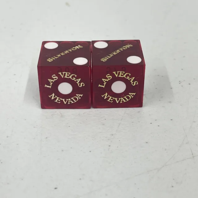 One Pair Dice - Silverton Casino - mixed numbers - Las Vegas NV RED