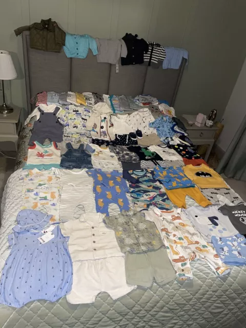 🙂 Massives Konvolut Baby Jungen 0-3 Monate Kleidung Frühling Sommer alles was man braucht