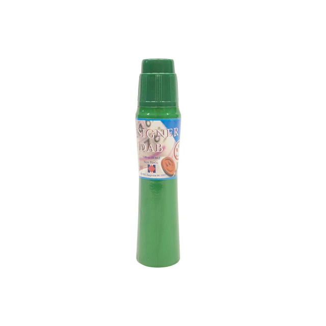 Marcador de punto de tinta brillante verde de secado rápido bingo Dauber árbol de Navidad