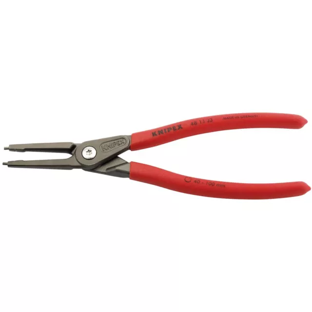 Draper 1x Knipex 225mm Internal Straight Tip Circlip Pliers 40 - 100mm Capacity