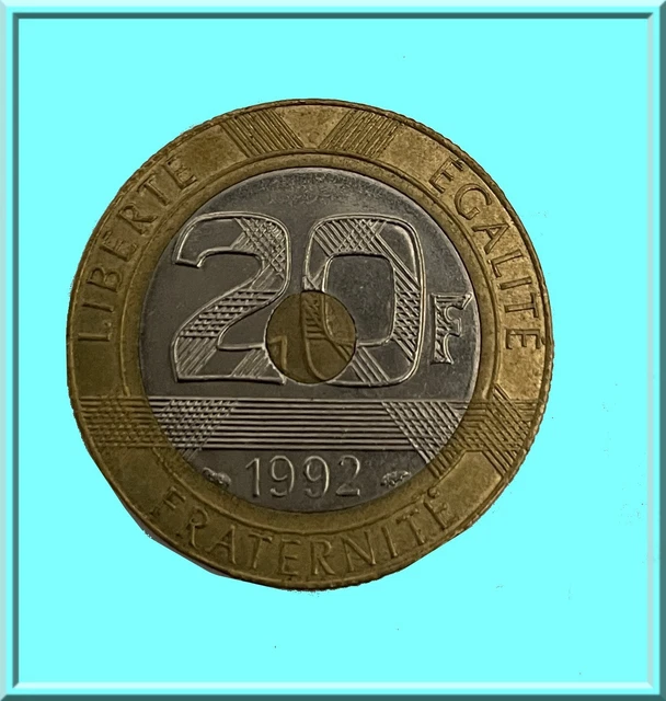 PIÈCE DE 20 francs 1992, Mont Saint Michel EUR 10,00 PicClick FR