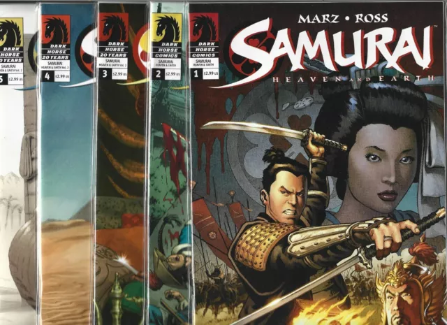 Samurai Heaven And Earth Ii #1-#5 Set (Nm-) Dark Horse Comics