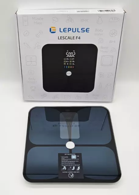 Lepulse Körperfettwaage Lescale F4 Personenwaage Digital körperwaage mit App