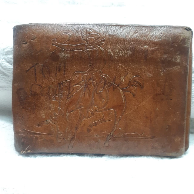 Vintage TexTan Steerhide Boys Wallet.
