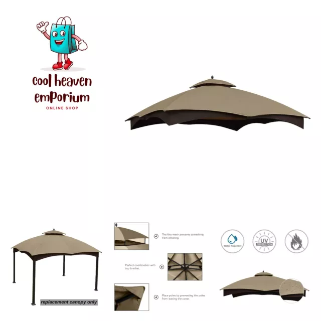 Replacement Canopy Top for Lowe's Allen Roth 10x12 Gazebo Khaki