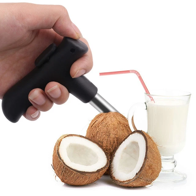 Ouvre-noix De Coco En Acier Inoxydable - 16,5x8x1,5 Cm, Qualité Alimentaire, Passe Au Lave-vaisselle, Prise En Main Facile, Universel